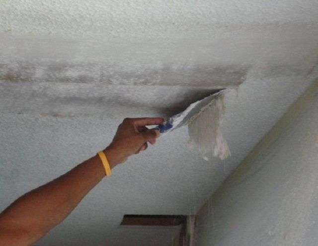Як шпаклювати стелю під фарбування