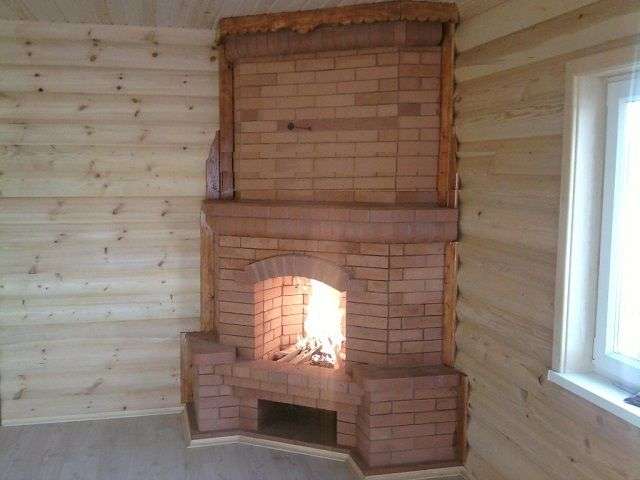 Кутовий камін своїми руками