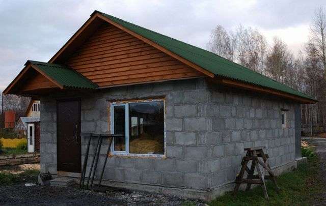 Лазня з шлакоблоків своїми руками
