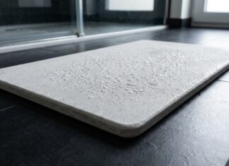 Waarom diatomeeënaarde badmatten worden gebruikt in plaats van katoenen handdoeken in moderne badkamers
